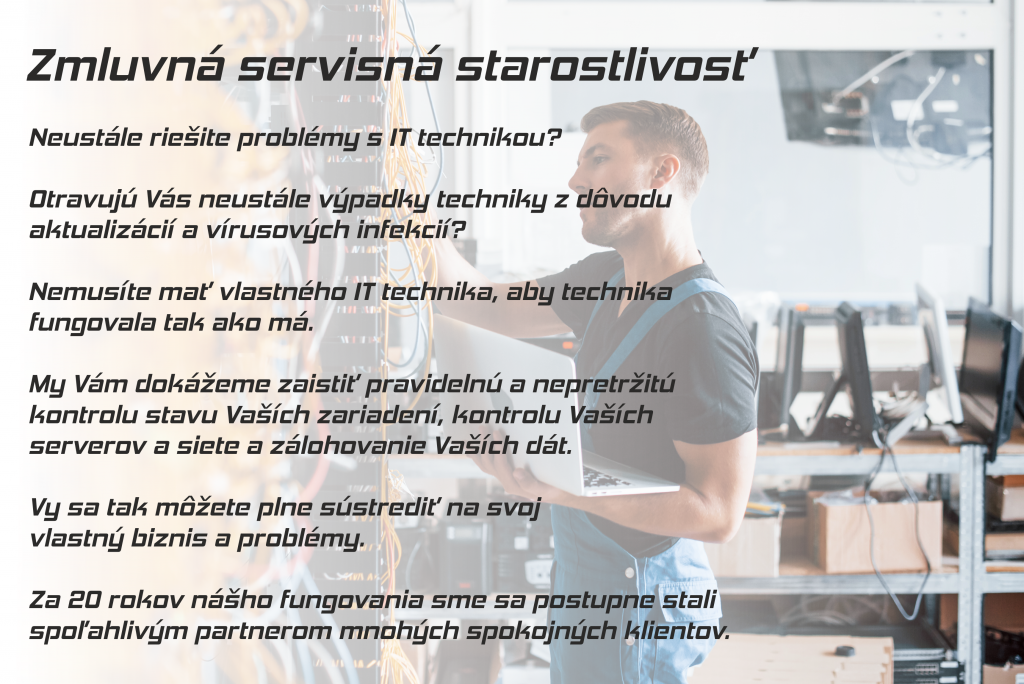 KOmpexny IT servis, správa sietí, správa serverov, záloha dát